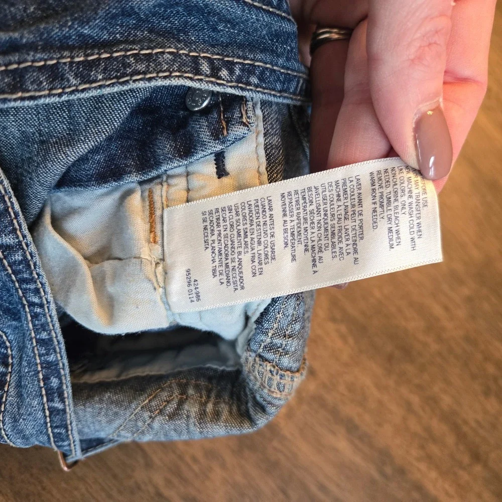 OshKosh‎ Bgosh Kids Blue Denim Carpenter Vintage Overalls 6 Months